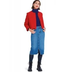 Burda Style Sewing Pattern 5870 Misses’ Collarless Jacket With Length Variations -OHSEWCRAFTY burda style sewing pattern 5870 misses collarless jacket with length variations 3