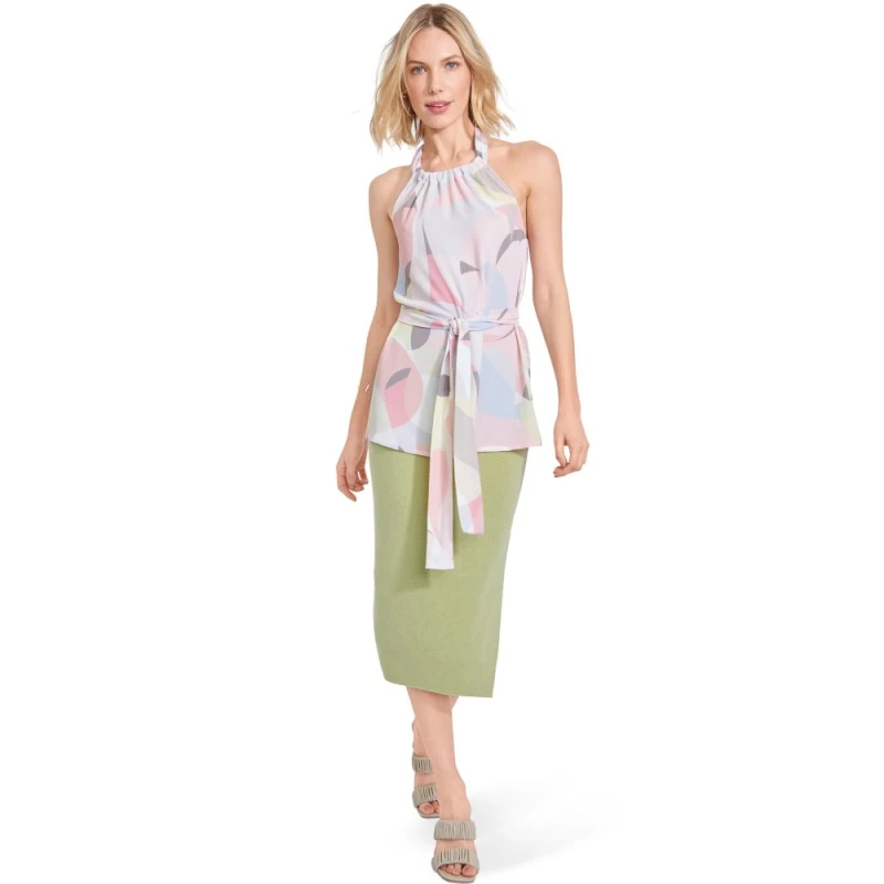 Burda Style Sewing Pattern 5891 Misses' Halter Neck Top In Three Lengths 9 Burda Style Sewing Pattern 5891 Misses' Halter Neck Top In Three Lengths - Image 7