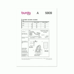 Burda Style Sewing Pattern 5909 Garden Accessories Apron Kneeler Tote Bag -OHSEWCRAFTY burda style sewing pattern 5909 garden accessories apron kneeler tote bag 7