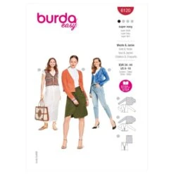 Burda Style Sewing Pattern 6120 Misses’ Cardigan Jacket And Front-Tie Waistcoat
