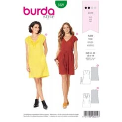 Burda Style Sewing Pattern 6221 Misses’ Pull-On Dresses With Length Options Easy