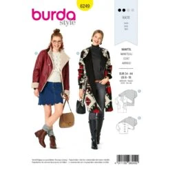 Burda Style Sewing Pattern 6249 Women's Casual Winter Jackets Coats