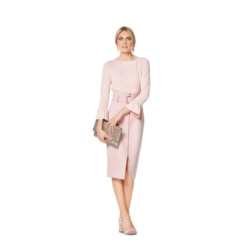 Burda Style Sewing Pattern 6328 Misses’ Top With Boat Neckline And Frill Sleeves 4 Burda Style Sewing Pattern 6328 Misses’ Top With Boat Neckline And Frill Sleeves - Image 2