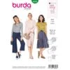 Burda Style Sewing Pattern 6328 Misses’ Top With Boat Neckline And Frill Sleeves 2 Burda Style Sewing Pattern 6328 Misses’ Top With Boat Neckline And Frill Sleeves -OHSEWCRAFTY burda style sewing pattern 6328 misses top with boat neckline and frill sleeves