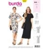 Burda Style Sewing Pattern 6439 Women’s Back Interest Dresses With Simple Front -OHSEWCRAFTY burda style sewing pattern 6439 womens back interest dresses with simple front