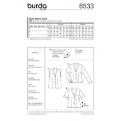 Burda Style Sewing Pattern 6533 Women’s Blouses With A Shawl Collar And Darts 7 Burda Style Sewing Pattern 6533 Women’s Blouses With A Shawl Collar And Darts -OHSEWCRAFTY burda style sewing pattern 6533 womens blouses with a shawl collar and darts 2