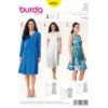 Burda Style Sewing Pattern 6821 Womens' Feminine Flowing Swingy Summer Dresses -OHSEWCRAFTY burda style sewing pattern 6821 womens feminine flowing swingy summer dresses