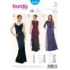 Burda Style Sewing Pattern 6866 Womens' Form Fitting Evening & Bridal Gowns -OHSEWCRAFTY burda style sewing pattern 6866 womens form fitting evening bridal gowns