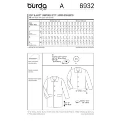 Burda Style Sewing Pattern 6932 Men’s Unsophisticated Classic Coats And Jackets -OHSEWCRAFTY burda style sewing pattern 6932 mens unsophisticated classic coats and jackets 1