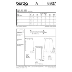Burda Style Sewing Pattern 6937 Women's Cute Summer Skirts In Three Variations 6 Burda Style Sewing Pattern 6937 Women's Cute Summer Skirts In Three Variations -OHSEWCRAFTY burda style sewing pattern 6937 women s cute summer skirts in three variations 1