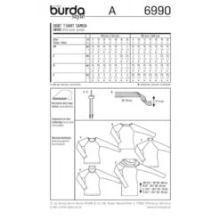 Burda Style Sewing Pattern 6990 Women's Shirts And Jumpers With Raglan Sleeves -OHSEWCRAFTY burda style sewing pattern 6990 women s shirts and jumpers with raglan sleeves 1