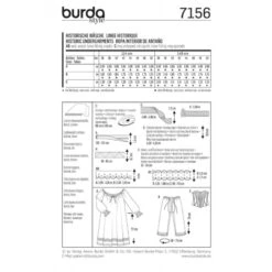 Burda Style Sewing Pattern 7156 Women's Historic Undergarments Nightdress Corset -OHSEWCRAFTY burda style sewing pattern 7156 women s historic undergarments nightdress corset 1