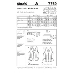 Burda Style Sewing Pattern 7769 Women's Form-Fitting Figure Flattering Vests 6 Burda Style Sewing Pattern 7769 Women's Form-Fitting Figure Flattering Vests -OHSEWCRAFTY burda style sewing pattern 7769 women s form fitting figure flattering vests 1