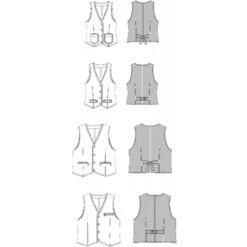 Burda Style Sewing Pattern 7810 Men's And Women's Unisex Different Styled Vests -OHSEWCRAFTY burda style sewing pattern 7810 men s and women s unisex different styled vests 2