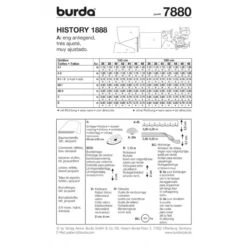 Burda Style Sewing Pattern 7880 Women's History 1888 Waisted Jacket And Skirts -OHSEWCRAFTY burda style sewing pattern 7880 women s history 1888 waisted jacket and skirts 1