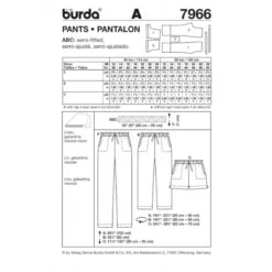 Burda Style Sewing Pattern 7966 Women's Comfortable Casual Trousers And Shorts 6 Burda Style Sewing Pattern 7966 Women's Comfortable Casual Trousers And Shorts -OHSEWCRAFTY burda style sewing pattern 7966 women s comfortable casual trousers and shorts 1