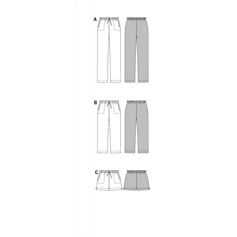 Burda Style Sewing Pattern 7966 Women's Comfortable Casual Trousers And Shorts 5 Burda Style Sewing Pattern 7966 Women's Comfortable Casual Trousers And Shorts - Image 3