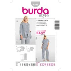 Burda Style Sewing Pattern 8108 Women's Coordinates Jacket, Shirt And Trousers