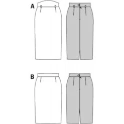 Burda Style Sewing Pattern 8155 Women's Pencil Skirt In Two Lengths With Slit -OHSEWCRAFTY burda style sewing pattern 8155 women s pencil skirt in two lengths with slit 2