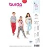 Burda Style Sewing Pattern 9300 Children’s Pull-On Waist-Tie Jogger Bottoms -OHSEWCRAFTY burda style sewing pattern 9300 childrens pull on waist tie jogger bottoms