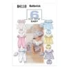 Butterick Sewing Pattern 4110 Baby Cute Dress Babygrow Hat & Trousers -OHSEWCRAFTY butterick sewing pattern 4110 baby cute dress babygrow hat trousers