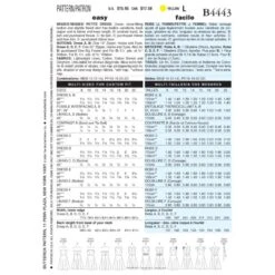 Butterick Sewing Pattern 4443 Misses' Petite Dress -OHSEWCRAFTY butterick sewing pattern 4443 misses petite dress 1