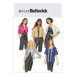 Butterick Sewing Pattern 5529 Women's Loose Jacket Coat Bollero