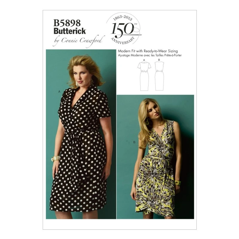 Butterick Sewing Pattern 5898 Misses' Loose Fitting Dress 3 Butterick Sewing Pattern 5898 Misses' Loose Fitting Dress