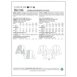 Butterick Sewing Pattern 6106 Misses' Loose Fitting Unlined Jacket Coat -OHSEWCRAFTY butterick sewing pattern 6106 misses loose fitting unlined jacket coat 1
