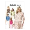 Butterick Sewing Pattern 6175 Misses' Semi Fitted Pullover Top -OHSEWCRAFTY butterick sewing pattern 6175 misses semi fitted pullover top