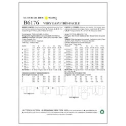 Butterick Sewing Pattern 6176 Misses' Japanese Kimono Style Top -OHSEWCRAFTY butterick sewing pattern 6176 misses japanese kimono style top 1