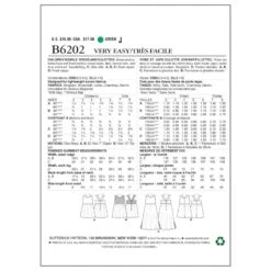 Butterick Sewing Pattern 6202 Children's Girls Summer Dress & Culottes 5 Butterick Sewing Pattern 6202 Children's Girls Summer Dress & Culottes -OHSEWCRAFTY butterick sewing pattern 6202 children s girls summer dress culottes 1