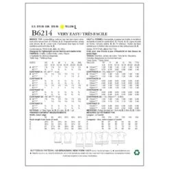 Butterick Sewing Pattern 6214 Misses' Loose Fitting Top & Tunic ZZ (LRG-XXL) -OHSEWCRAFTY butterick sewing pattern 6214 misses loose fitting top tunic zz lrg xxl 1