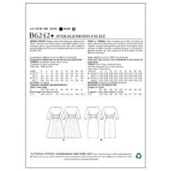 Butterick Sewing Pattern 6242 Misses' Slim Waist Pullover Dress -OHSEWCRAFTY butterick sewing pattern 6242 misses slim waist pullover dress 1