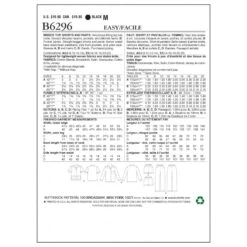 Butterick Sewing Pattern 6296 Misses' Pyjama Top Shorts & Trousers -OHSEWCRAFTY butterick sewing pattern 6296 misses pyjama top shorts trousers 1