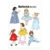 Butterick Sewing Pattern 6302 18" Doll Clothes Overalls Dress Nightgown -OHSEWCRAFTY butterick sewing pattern 6302 18 doll clothes overalls dress nightgown