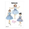 Butterick Sewing Pattern 6315 Children's Girls Pleated Cummerbund Dresses -OHSEWCRAFTY butterick sewing pattern 6315 children s girls pleated cummerbund dresses