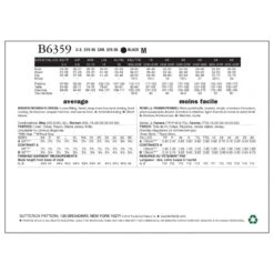 Butterick Sewing Pattern 6359 Misses' Wrap Dress With Overlays -OHSEWCRAFTY butterick sewing pattern 6359 misses wrap dress with overlays 1