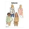 Butterick Sewing Pattern 6378 Misses' Gathered Tops & Tunics With Neck Ties -OHSEWCRAFTY butterick sewing pattern 6378 misses gathered tops tunics with neck ties