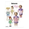 Butterick Sewing Pattern 6468 18" Doll Clothes Ruffled Aprons Dress & Necklace 2 Butterick Sewing Pattern 6468 18" Doll Clothes Ruffled Aprons Dress & Necklace -OHSEWCRAFTY butterick sewing pattern 6468 18 doll clothes ruffled aprons dress necklace