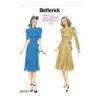 Butterick Sewing Pattern 6485 Misses' Dress With Shoulder Bust Detail Waist Tie -OHSEWCRAFTY butterick sewing pattern 6485 misses dress with shoulder bust detail waist tie