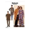 Butterick Sewing Pattern 6534 Misses'/Men's Coat, Tunic And Trousers -OHSEWCRAFTY butterick sewing pattern 6534 misses men s coat tunic and trousers