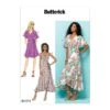 Butterick Sewing Pattern 6554 Misses' Wrap Dress With Flutter Sleeve & Flounces 1 Butterick Sewing Pattern 6554 Misses' Wrap Dress With Flutter Sleeve & Flounces -OHSEWCRAFTY butterick sewing pattern 6554 misses wrap dress with flutter sleeve flounces