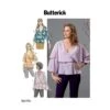 Butterick Sewing Pattern 6594 Misses' Tops With Sleeve & Overlay Options 2 Butterick Sewing Pattern 6594 Misses' Tops With Sleeve & Overlay Options -OHSEWCRAFTY butterick sewing pattern 6592 misses tops with flared sleeve variations
