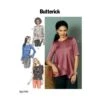 Butterick Sewing Pattern 6595 Misses' Tops With Sleeve & Flounce Options -OHSEWCRAFTY butterick sewing pattern 6595 misses tops with sleeve flounce options