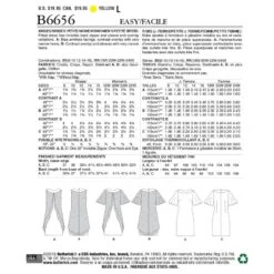 Butterick Sewing Pattern 6656 Misses' Fitted Dress With Frilly Chiffon 5 Butterick Sewing Pattern 6656 Misses' Fitted Dress With Frilly Chiffon -OHSEWCRAFTY butterick sewing pattern 6608 misses fitted dress with frilly chiffon 1