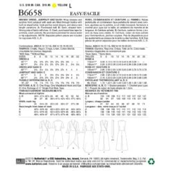 Butterick Sewing Pattern 6658 Misses' Dress Or Jumpsuit With Sash 5 Butterick Sewing Pattern 6658 Misses' Dress Or Jumpsuit With Sash -OHSEWCRAFTY butterick sewing pattern 6658 misses dress or jumpsuit with sash 1