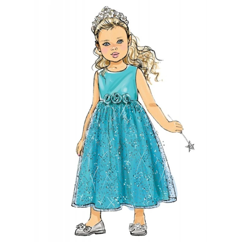 Butterick Sewing Pattern B6161 Children’s/Girls’ Dresses With Skirt Variations 6 Butterick Sewing Pattern B6161 Children’s/Girls’ Dresses With Skirt Variations - Image 4