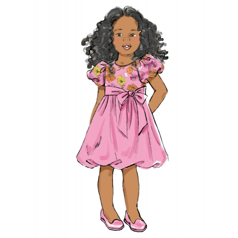 Butterick Sewing Pattern B6161 Children’s/Girls’ Dresses With Skirt Variations 8 Butterick Sewing Pattern B6161 Children’s/Girls’ Dresses With Skirt Variations - Image 6