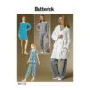 Butterick Sewing Pattern B6428 Misses’ Robe, Raglan Tops And Gown, And Trousers -OHSEWCRAFTY butterick sewing pattern b6428 misses robe raglan tops and gown and trousers